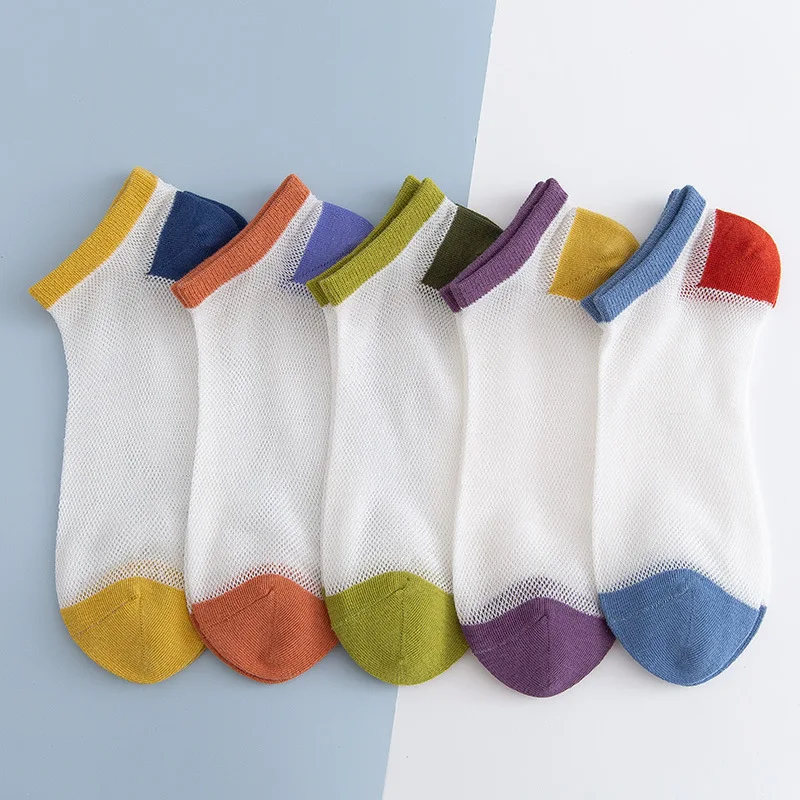 

2021 boat socks women's socks women spring Japanese fashion socks breathable mesh deodorant socks women invisible socks