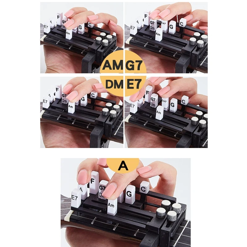 

One-Key Guitar Chord Trainer Chord Learning Assisted Tool Folk Guitar Chord Practice Tool 9 Chords for Guitar Beginner