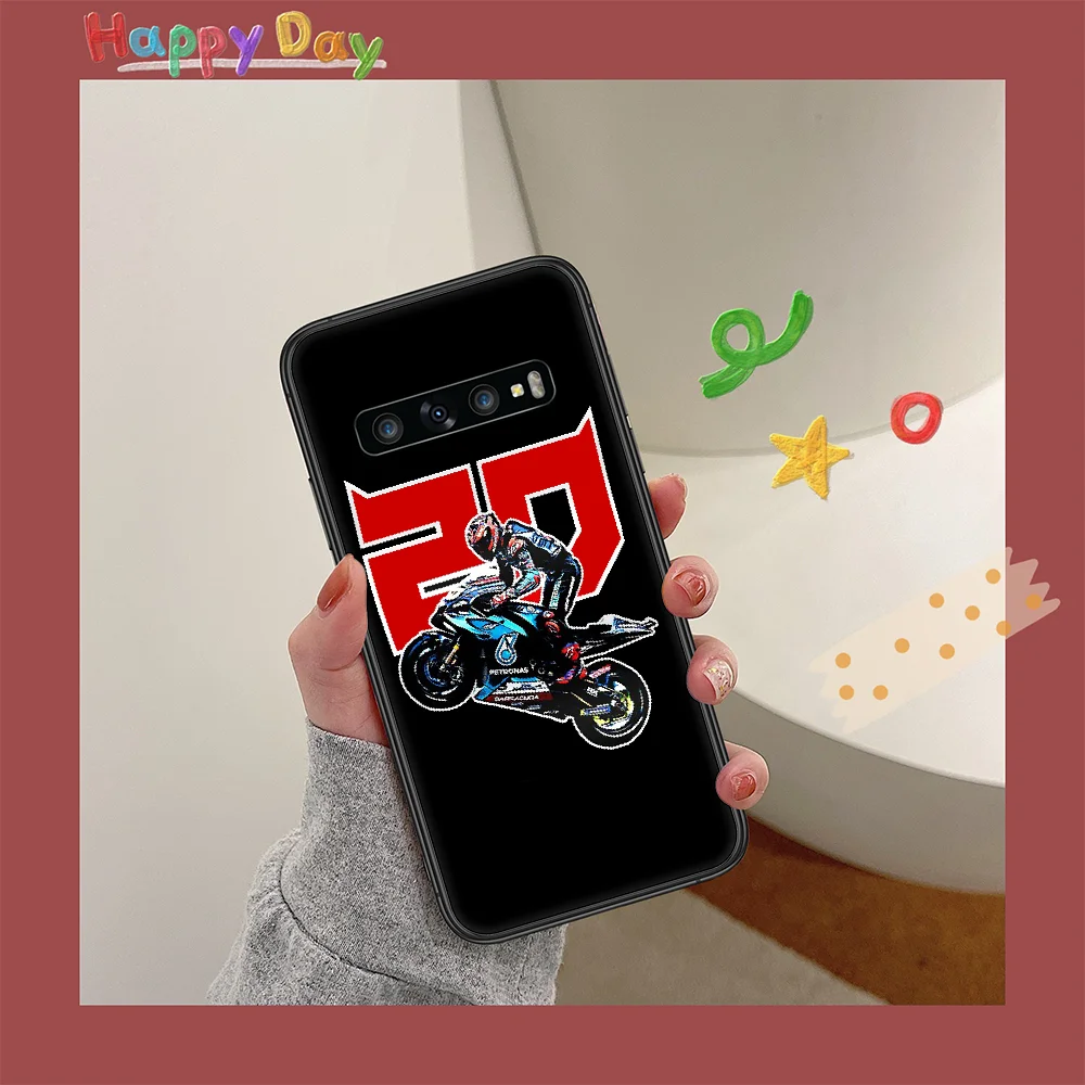 

Fabio Quartararo 20 Phone Case for Samsung Galaxy Note S 6 7 8 9 10 E 20 Ultra Edge Plus black Waterproof 3D Coque Pretty Etui