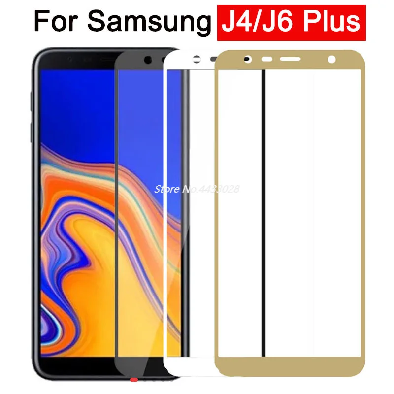 Защитный стеклянный чехол для Samsung Galaxy j6 j4 plus J 4 6 4j 6j закаленное стекло защиты