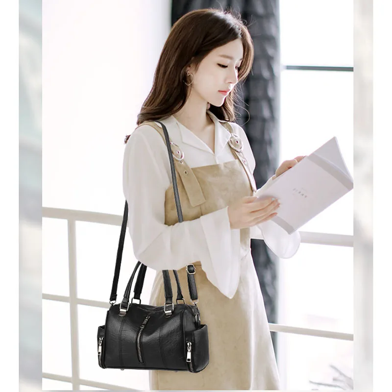 

Hot selling fashion Women bag European and American large bags casual simple messenger shoulder handbag