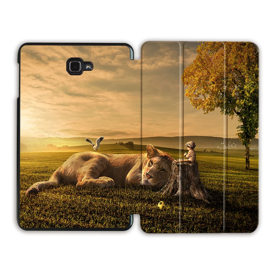 MTT чехол для планшета для samsung Galaxy Tab A a6 10,1 T585 T580 SM-T580 T580N из искусственной кожи с Откидывающейся Крышкой и подставкой - Цвет: SS11