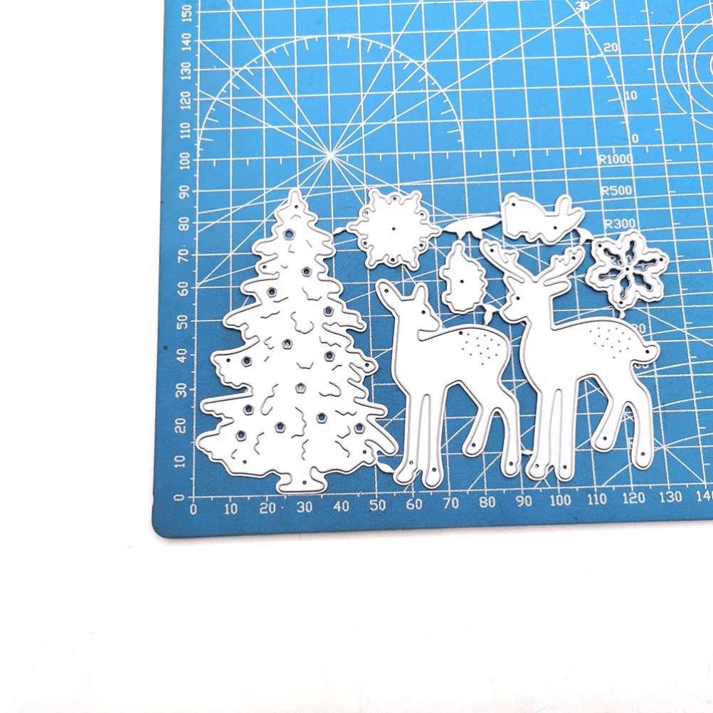 Рождественские Вырубные штампы сделай сам скрапбукинг искусственные фотобумага