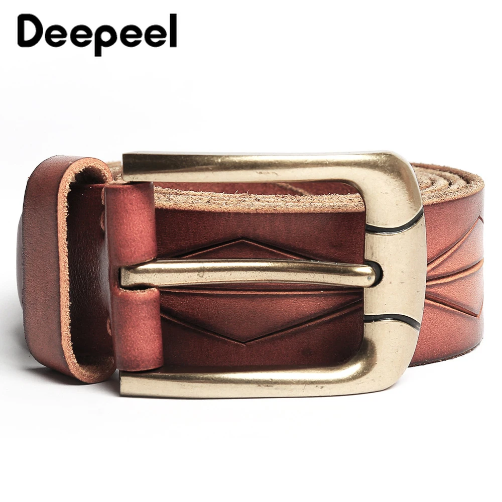 Deepeel 1 шт. 3 6 см * 120 мужской ремень из натуральной бычьей кожи с классической