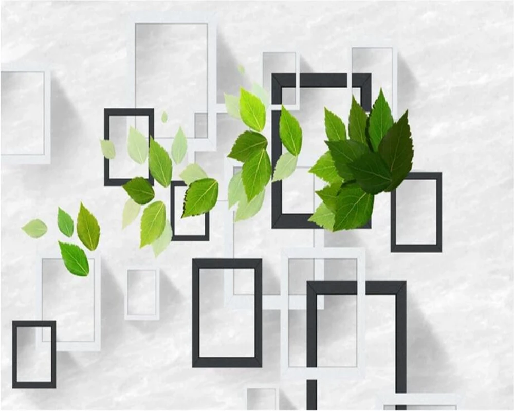 Обои на заказ 3D обои стерео зеленый ТВ фон для стен гостиная спальня отель