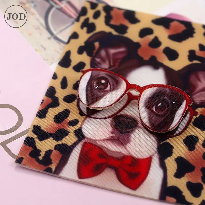 3D 2 слоистых дизайна печать мультфильм патч для детей Одежда пришить патчи на