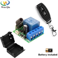 dc12v 10a relay 1 ch 433mhz wireless rf remote control switch transmitter with receiver module for led light door remote control