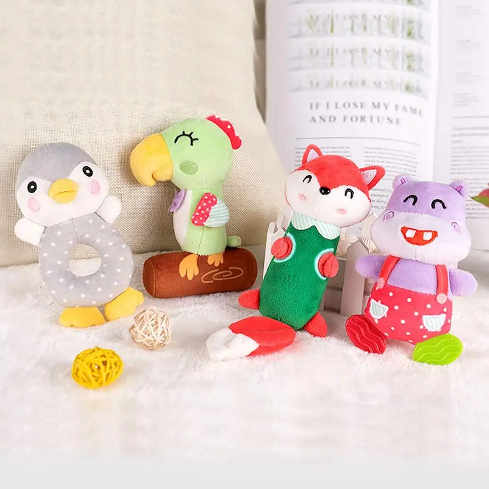 Игрушки для новорожденных Погремушки Мягкие Мультяшные игрушки детей 0-12 месяцев