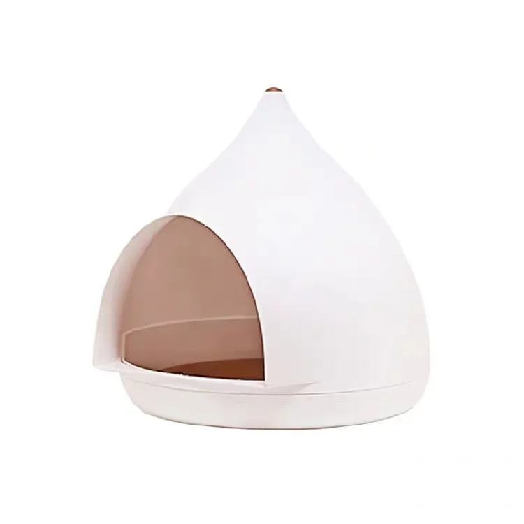 

Water Drop Cat Beds Pet House Teddy Puppy House Semi-enclosed Plastic Cat Villa Dog Bed Cat Accessories Pet Supplies Washable