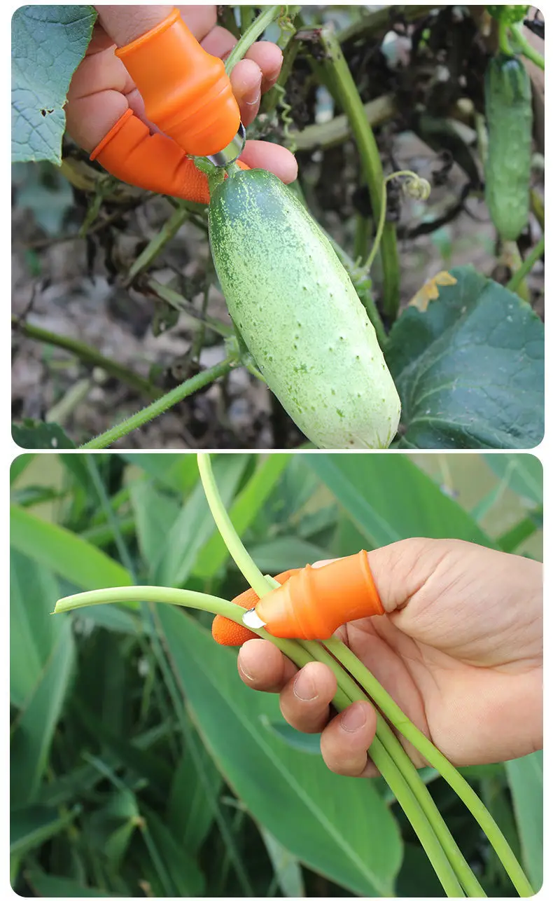 1 Набор силиконовых ножей для пальцев защита сбора овощей набор установки в сад