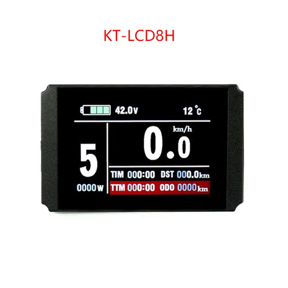 

Электрический велосипед KT-LCD 8H, цветной ЖК-дисплей 72 в, водонепроницаемый комплект для переоборудования электровелосипеда, аксессуары для э...