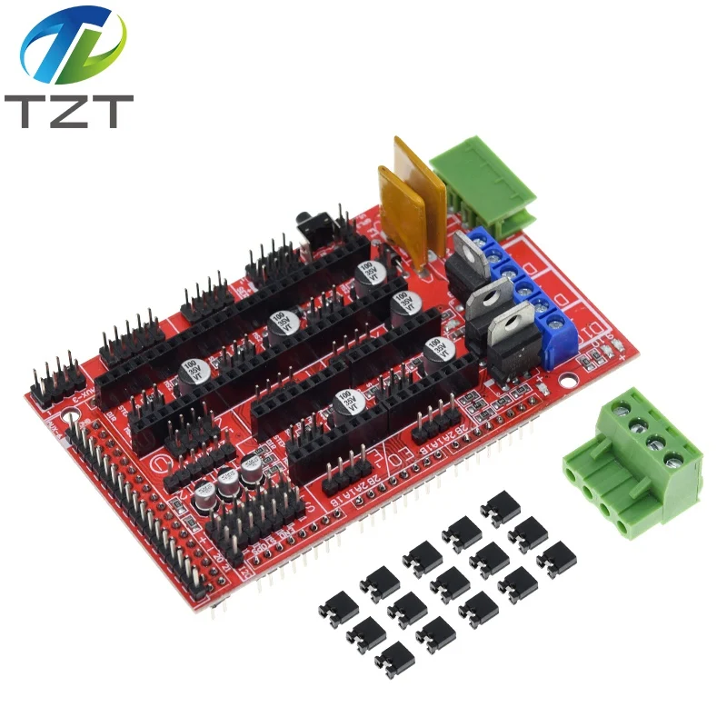 1 шт. МЕГА 2560 R3 для Arduino + RAMPS 4 контроллер 5 A4988 шаговый драйвер модуль 3D Принтер