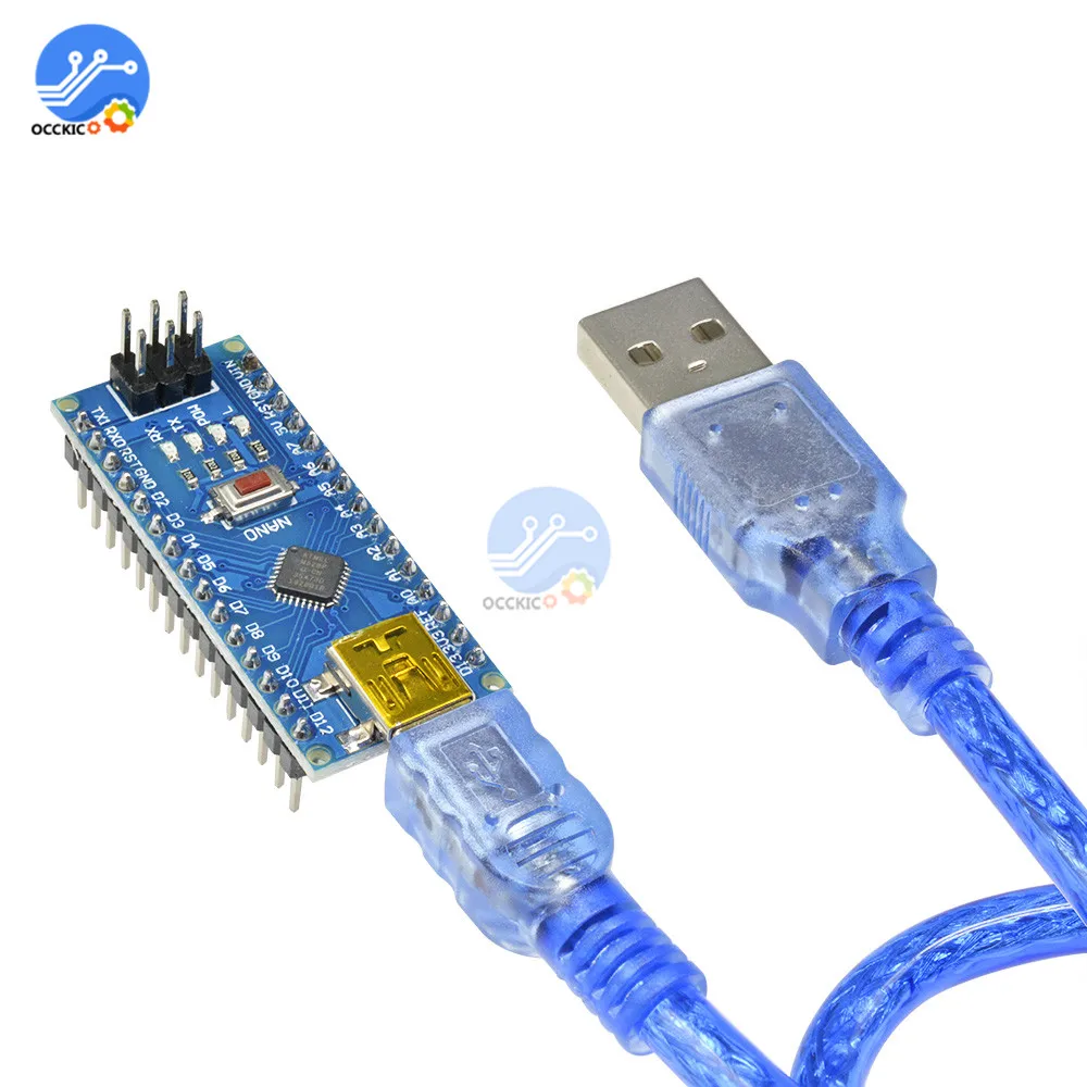 Плата микроконтроллера Nano V3.0 3 0 Mini USB ATmega328 ATmega328P CH340 5 в 16 м плата Moudle CH340G для Arduino с