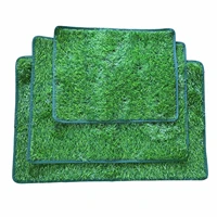 2pcs artificial grass mats pet dogs pee grass pad potty training mat for indoor outdoor use washable eco friendly