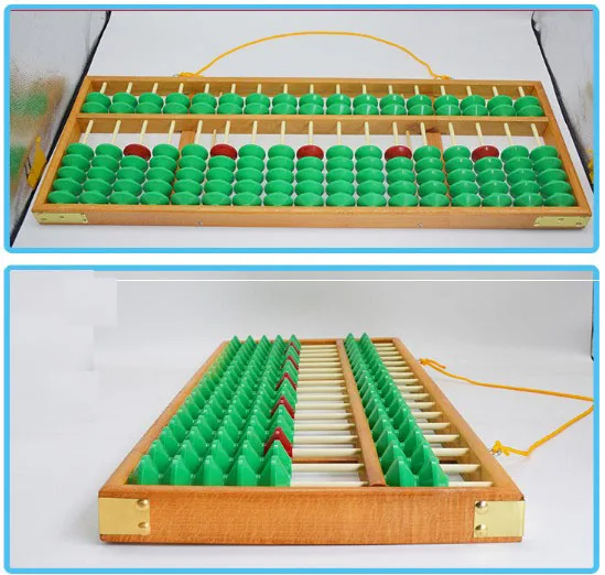 Деревянный большого размера NON SLIP abacus для учительского инструмента по математике