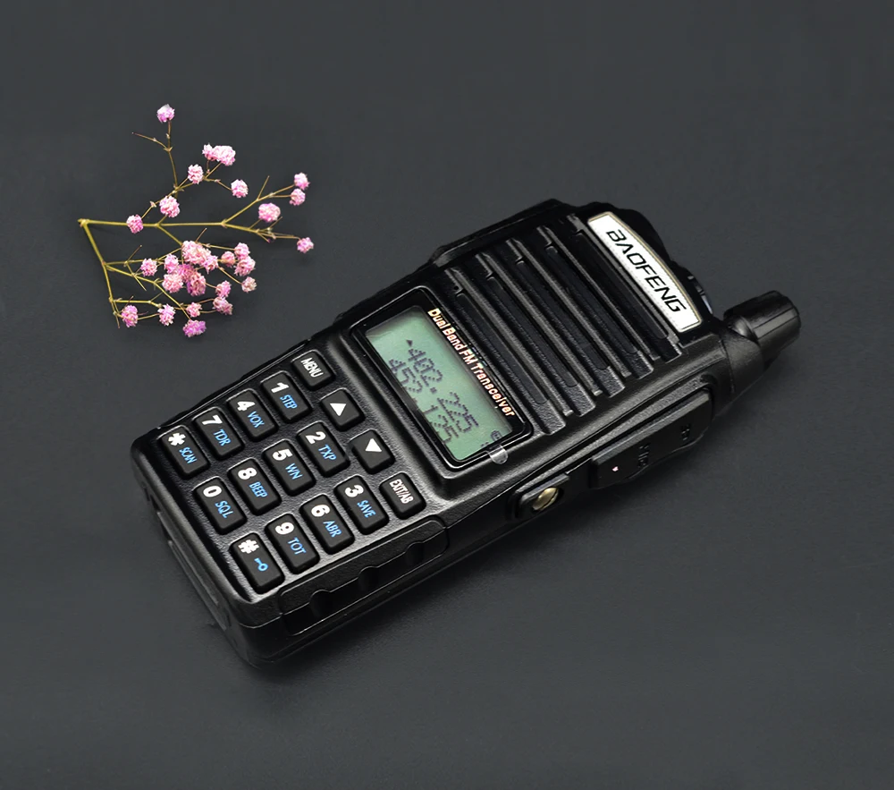 Baofeng UV-82 рация 8 Вт двойной PTT двухстороннее радио 2800 мАч Двухдиапазонный портативный 10 км приемопередатчик UV82 рация CB радио