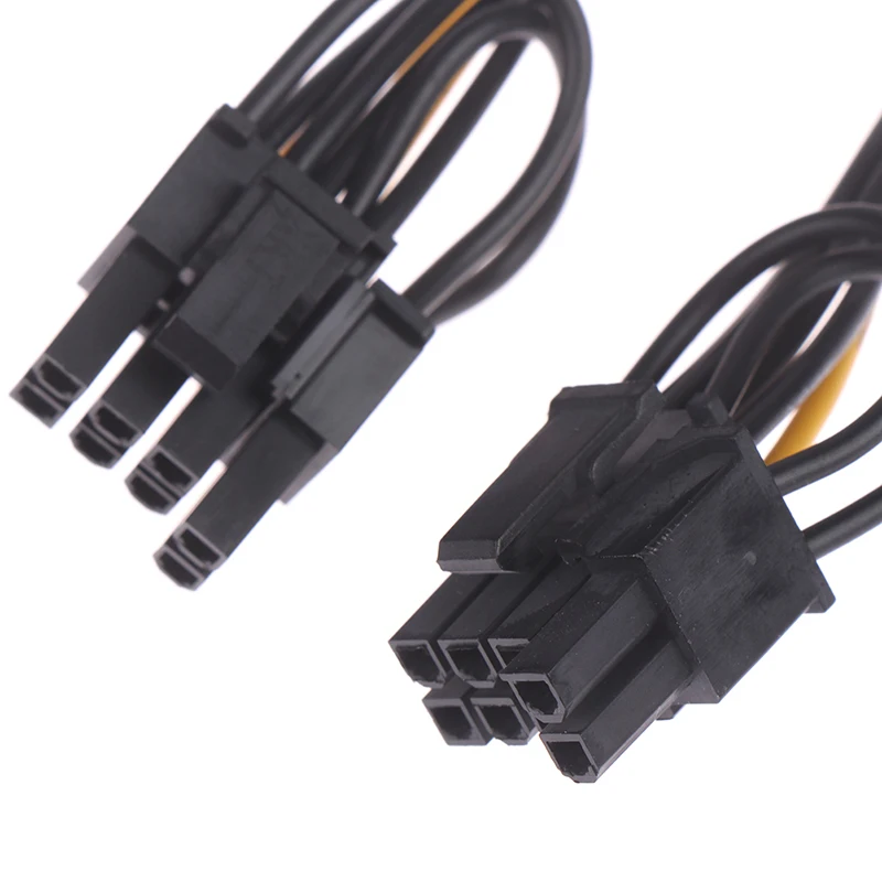 1 шт. 15pin SATA штекер 8pin (6 + 2) PCI E кабель питания 20 см 15 pin до 8 провода для графической
