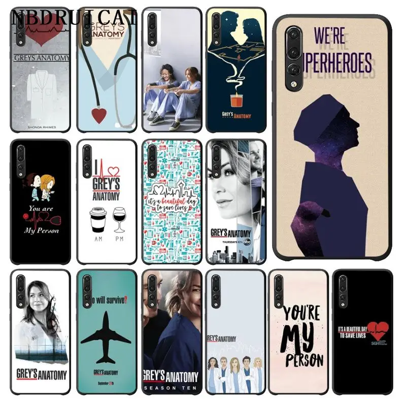 NBDRUICAI Американский ТВ Грей Анатомия доктор чехол для телефона huawei P9 10 lite P20 pro P30