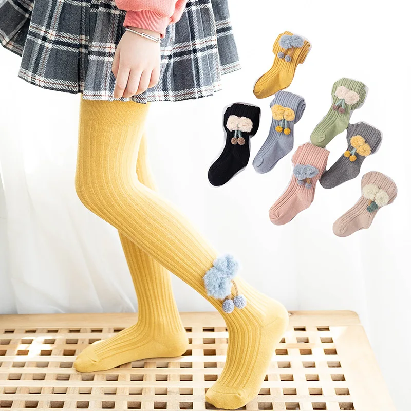 2020 новые детские колготки с бантом носки для девочек облегающие маленьких