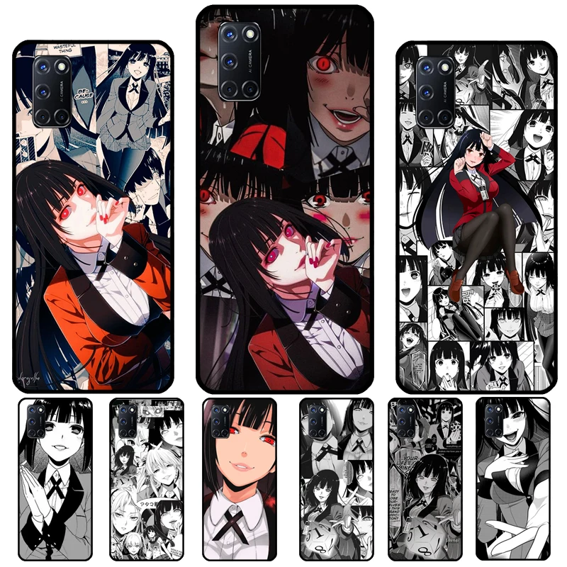 Чехол Kakegurui Jabami Yumeko с коллажем для OPPO A15 A83 A91 A93 A1K A3S A5S A52 A72 Find X3 Pro Reno 2 Z A31 A53 A5 A9 2020 |