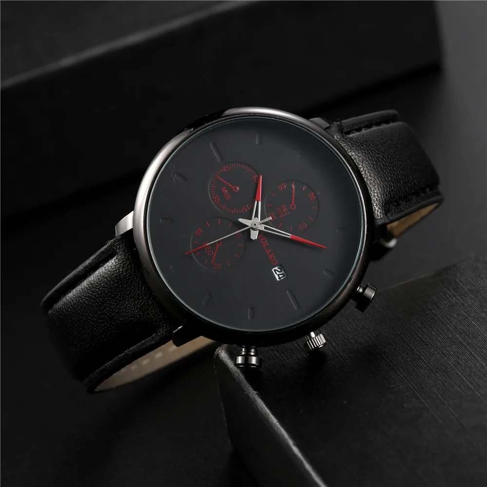 

2020 Relogio Masculino Watches Men Fashion Sport Stainless Steel Case Leather Men Watch Quartz Business Wristwatch Reloj Hombre