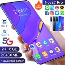 Global Version Nova 7 Pro Mobile Phone 7.2 Inch 5000mAh  Android 10.0 Unlock Dual Sim Cellphone Smartphone Celulares Mobiles (4)