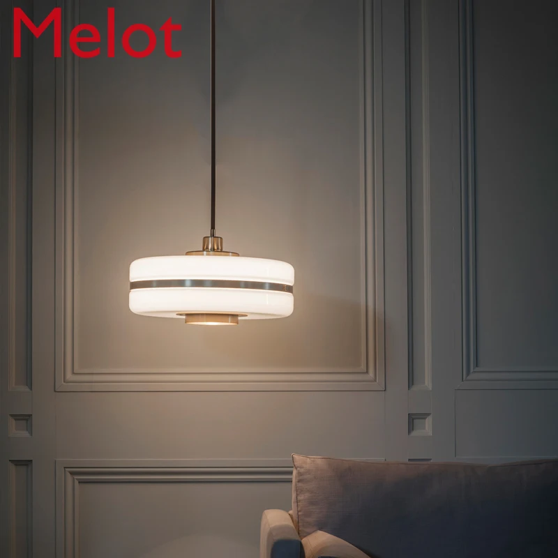 

Chandelier Modern Simple Personality round Dining Room Dining Table Wrought Iron Bar Counter Decorative Single-Head Lamps