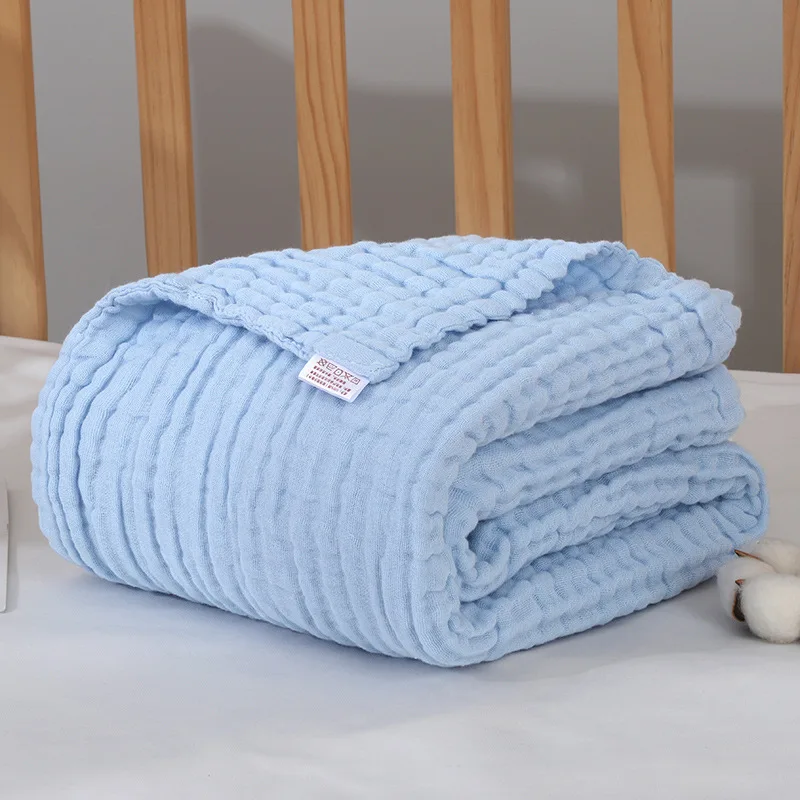 

110*110cm Blanket Wool Baby Blankets Newborn Manta Bebe Inverno Baby Muslin Squares Baby Bath Swaddle Wrapples 6 Layer