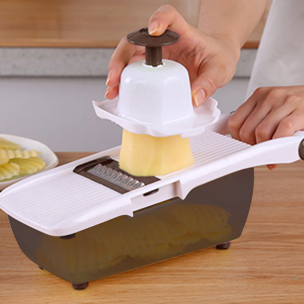 

Potato Cutter Slicer Kitchen Accessories Household Vegetable Fruit Slicer Kitchen Shred Grater Cutter Replaceable Blades