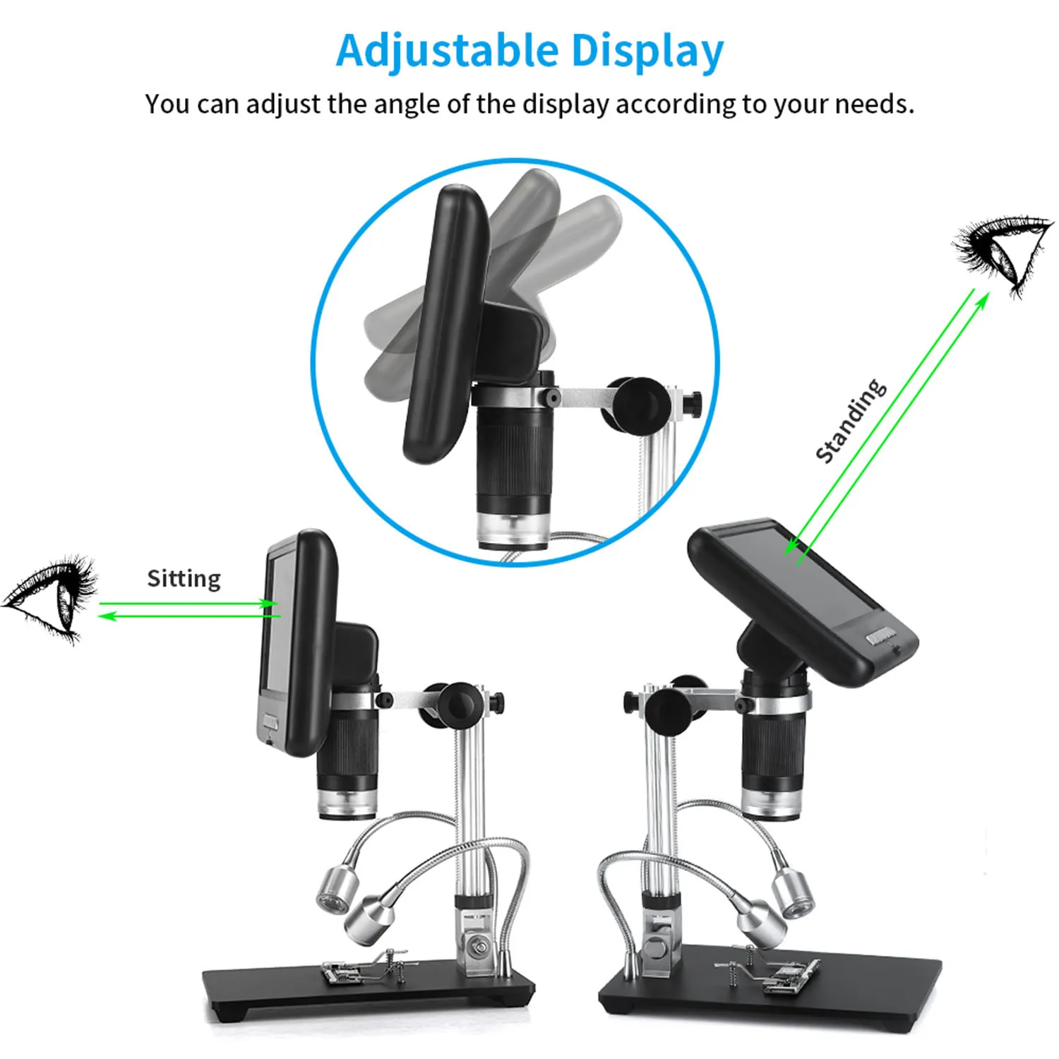 Andonstar 7 ми дюймовый профессиональный цифровой микроскоп видео в формате HD Камера