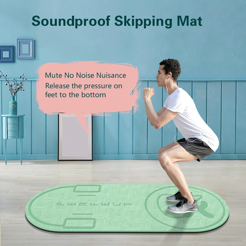 Коврик для скакалки домашняя буферная Подушка бесшумный коврик фитнеса и йоги