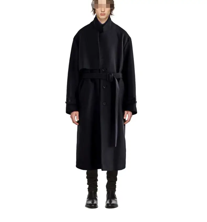 

S-7XL!!2020 new men's leisure classic urban function silhouette wool coat