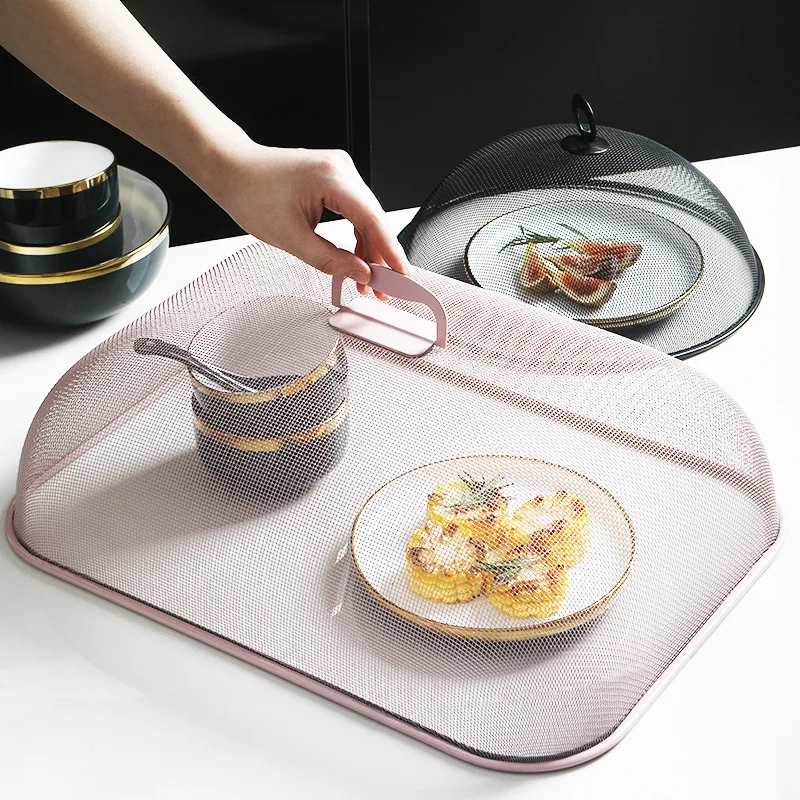 

Iron Art Dish Cover Household Dining Table Storage Fly Proof Insect Proof Dust Leftovers Cover Table Storage Artifact
