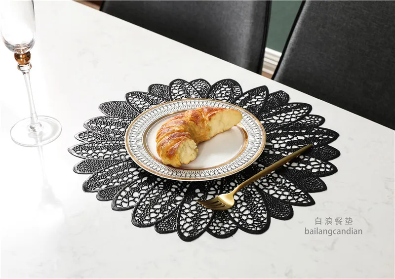 

Luxury Nordic Placemat Plastic Dining Table Insulated Antislip Bakeware Placemat Tea Tray Posavasos Kitchen Accessories DG50CD