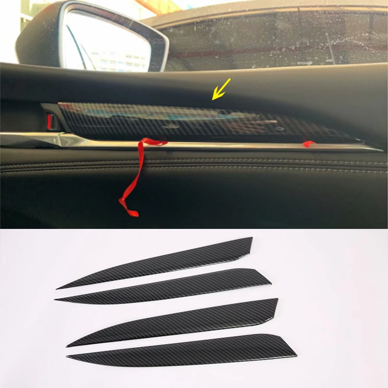 

Панель подлокотника двери из АБС-пластика, 4 шт., внутренняя панель для окон, кнопки переключателя, крышка, отделка салона автомобиля для Mazda 6...