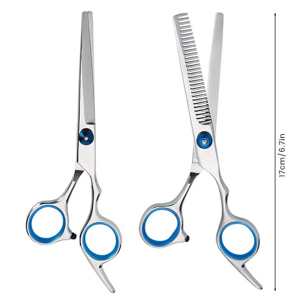 6 Inch Cutting Thinning Styling Tool Hair Scissors Stainless Steel Salon Hairdressing Shears Regular Flat Teeth Blades | Красота и