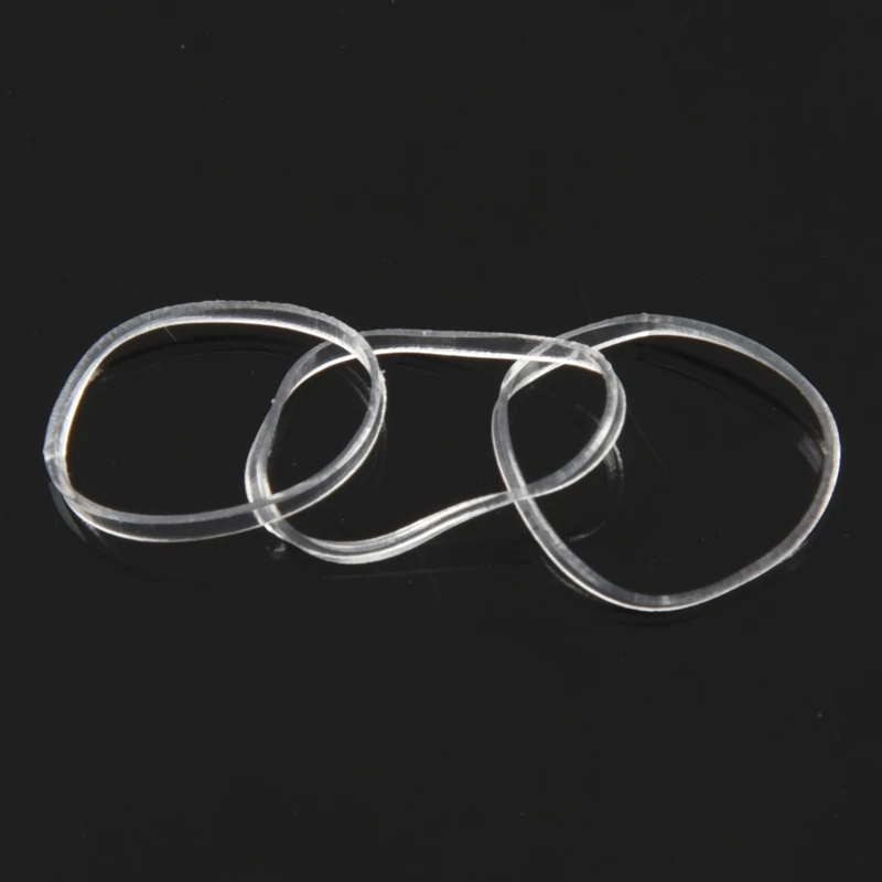 

500x hair rubber cord rubber Band transparent white 1mm