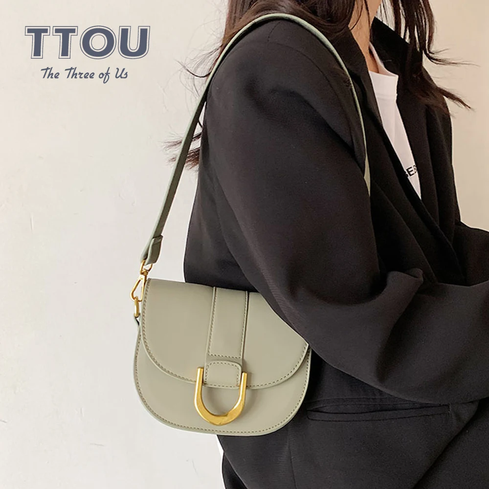 

Casual Pu Leather Womne Crossbody Bag Solid Color Female Shoulder Bags Luxury Designer Lock Lady Travel Flap Handbags
