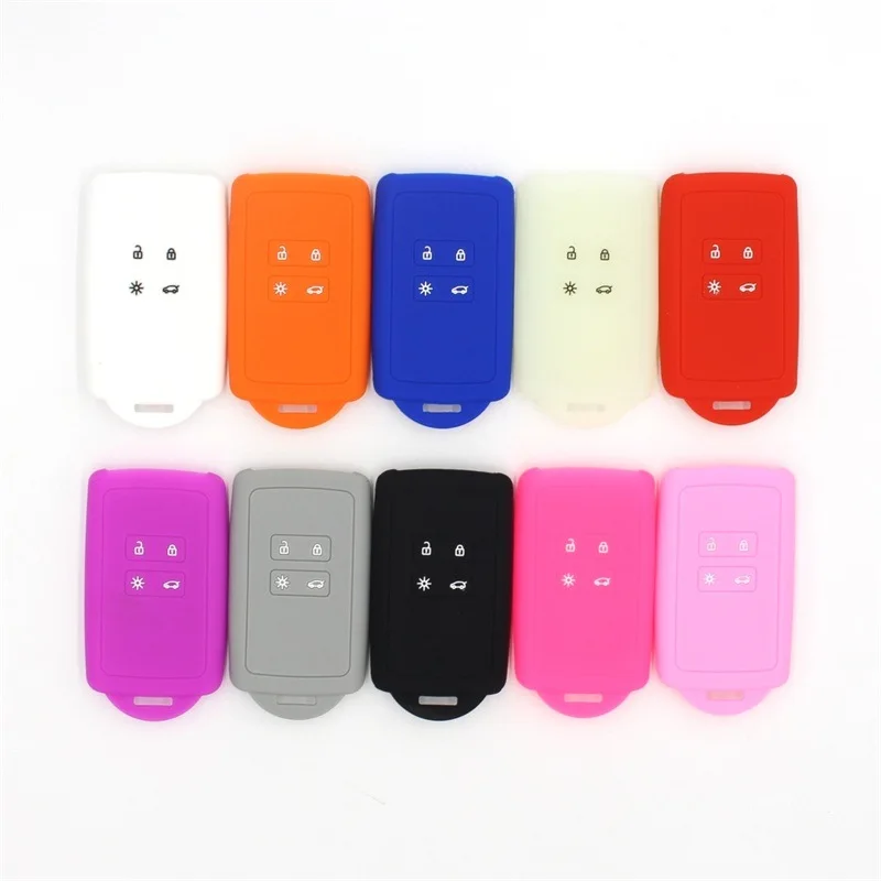 Силиконовый брелок с 4 кнопками чехол для брелка ключом подходит Renault Talisman Captur Espace