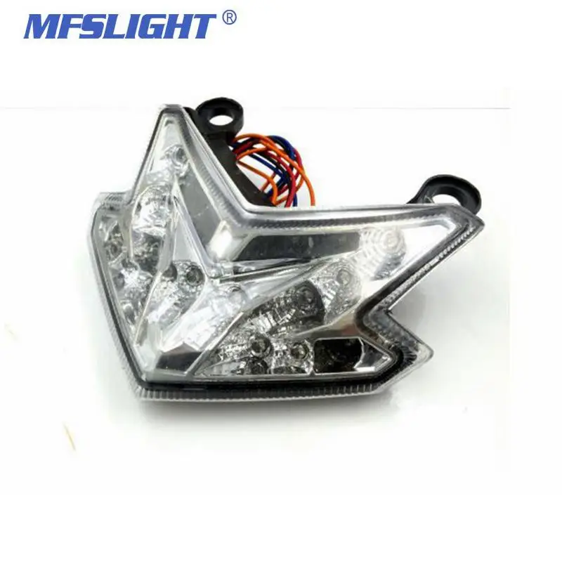 Smoke Motorcycle LED Tail Light lights Red Stop Rear Lamp Turn Signals For Kawasaki Z800 ZX-6R Z125 2013 2014 2015 |