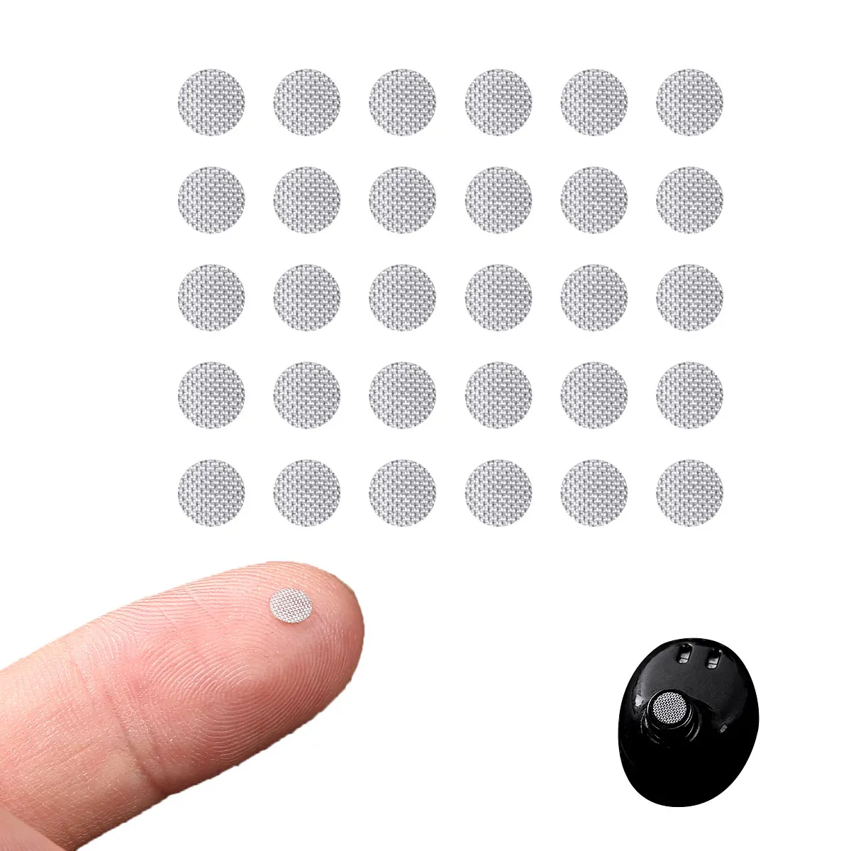 30 шт. Самоклеящиеся с затычкой от пыли чистой наушники Пылезащитный чехол для