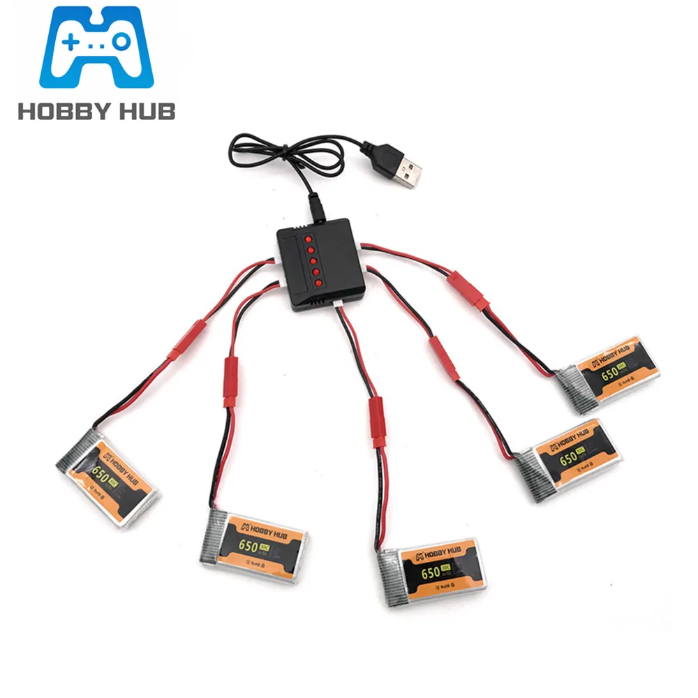 852540 батарея Jst Plug для HJ818 HJ819 RC дрона, запчасти 3,7 в 650 мАч 30c Lipo аккумулятор для квадрокоптера FY550