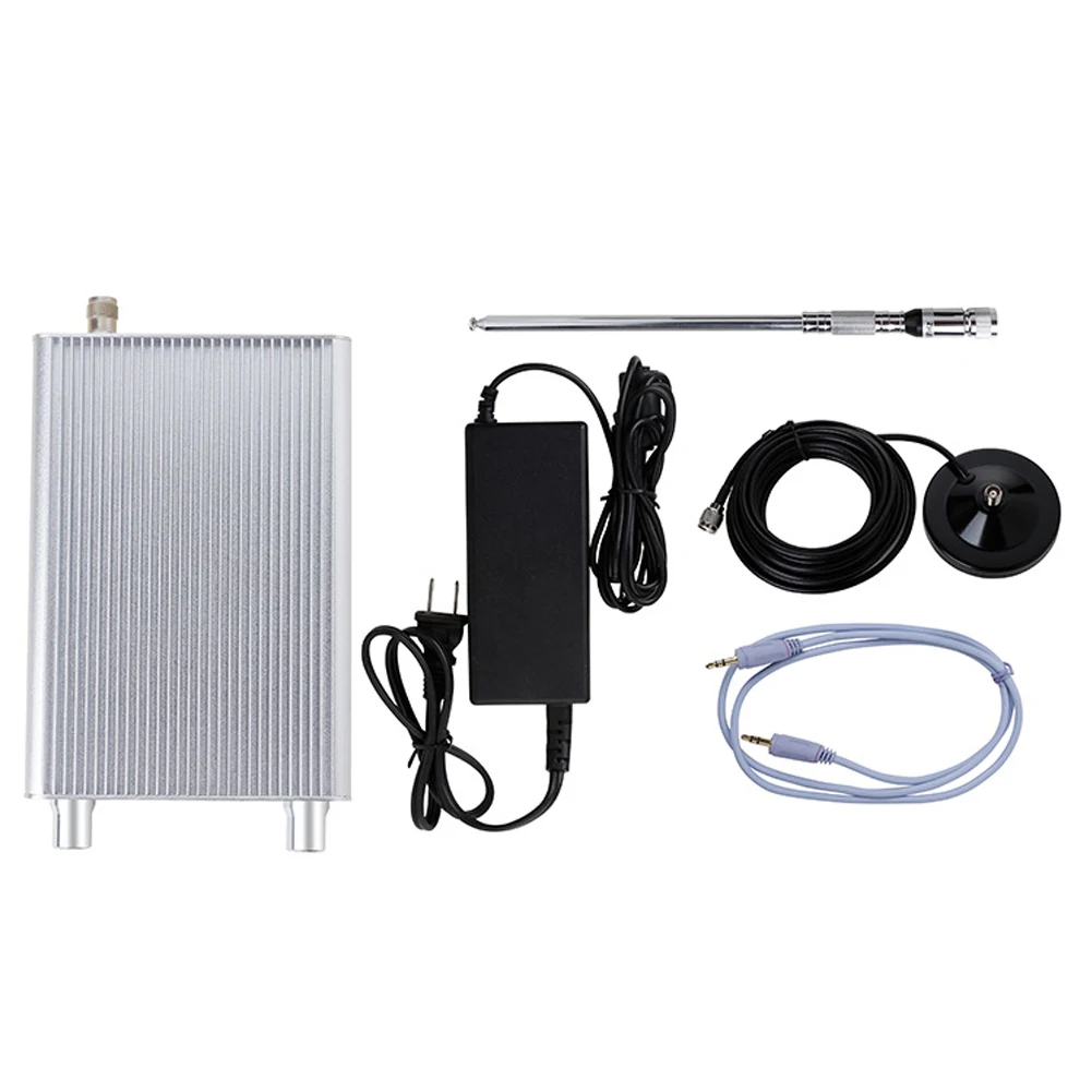 

Bluetooth беспроводное радио 15 Вт PLL охлаждение трансляции 76-108 МГц Регулируемая мощность FM передатчик Аксессуары для широкого использования