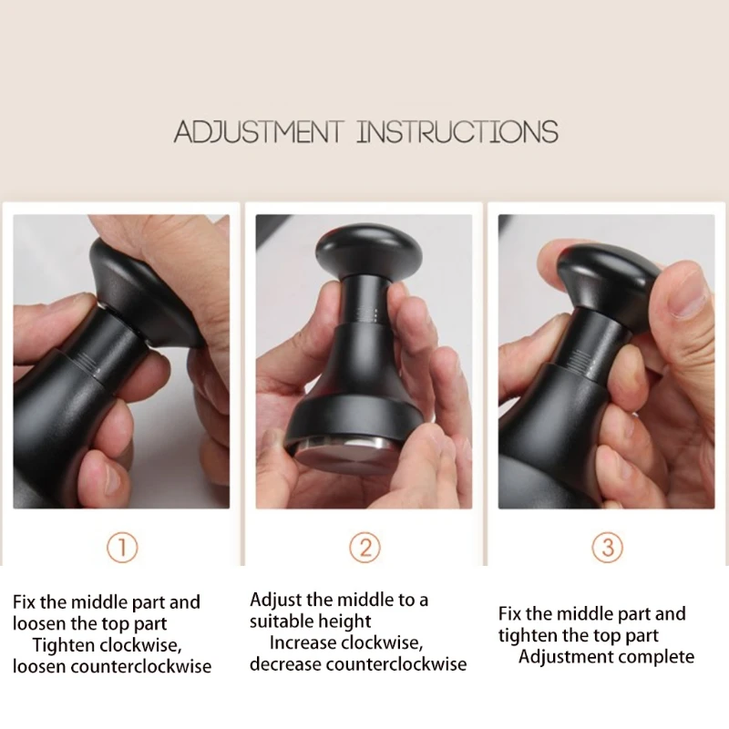 

Coffee Tamper Stainless Steel Professional Grade Tamper Flat Base Coffee Tamp Tool Barista Tool and Espresso Tamper Tool