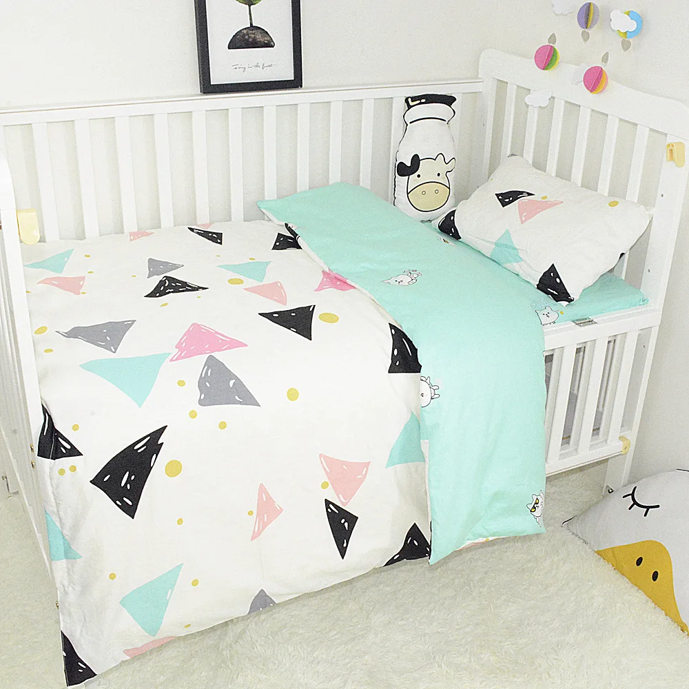 Комплект постельного белья для маленьких девочек хлопковый пододеяльник