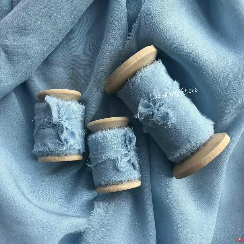 2 5 см * метров настоящая шелковая чистая лента ручной работы с деревянной