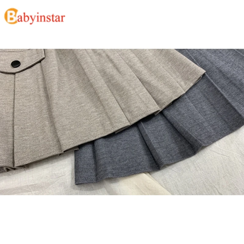 Babyinstar/юбки для девочек; Новинка г.; одежда для детей; юбка с высокой талией; одежда для малышей; осенне-зимняя детская юбка-пачка принцессы