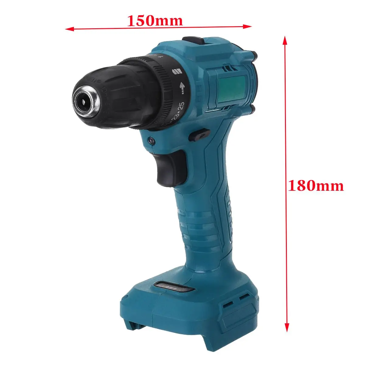 

Electric Brushless Impact Drill Variable Speed 10mm Electric Screwdriver Hammer Drill with LED Light for Makita 18V Battery