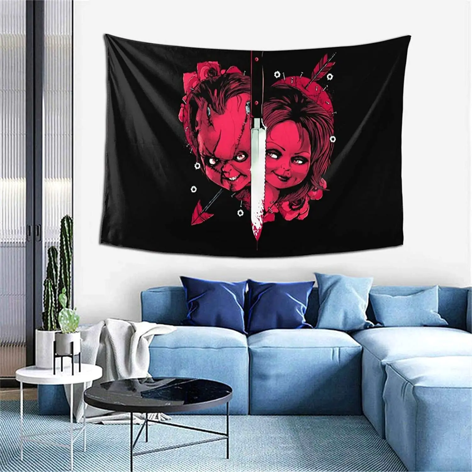 Гобелен на Хэллоуин плакат из фильма ужасы таинственный настенный подвесной