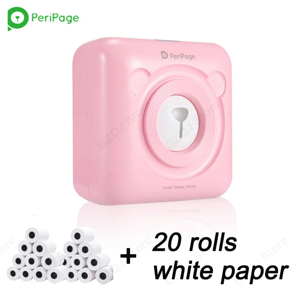 Этикетка Mini Pocket Photo Printer Мобильный телефон Портативный ручной принтер Маленький принтер Mini Picture Printer для телефона Android IOS